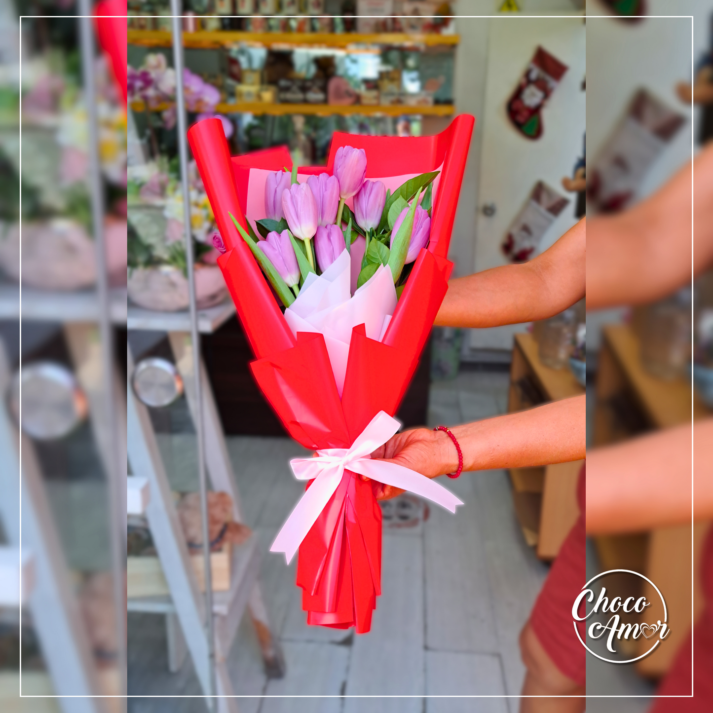 Ramo 10 tulipanes