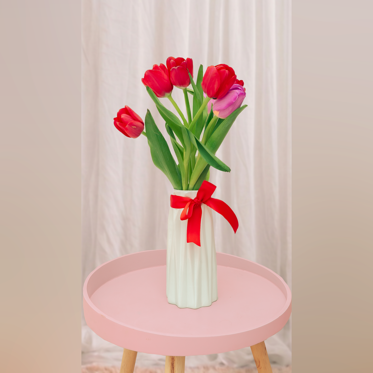 Florero de cerámica