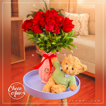 Abrazo con Flores