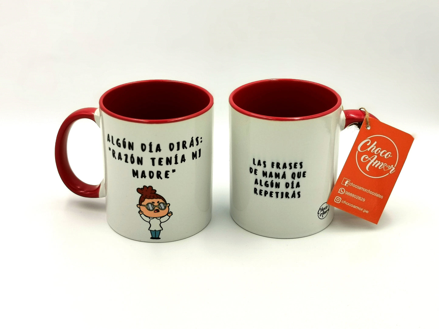 TAZAS 11 Oz.  FRASES DE MAMÁ